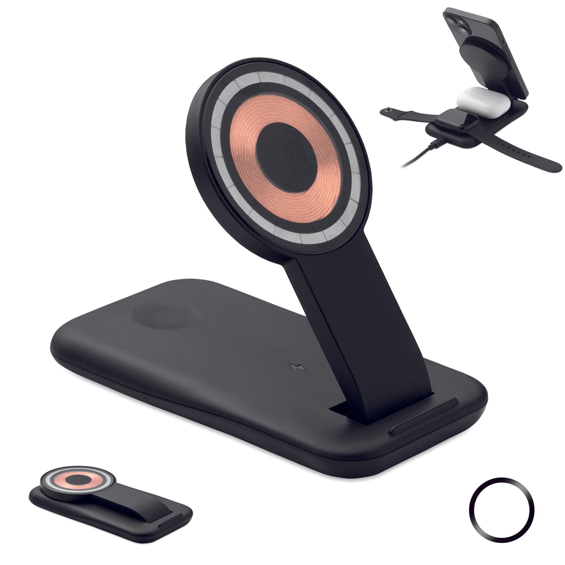 Pendoless 3 in 1 wireless charger 15W