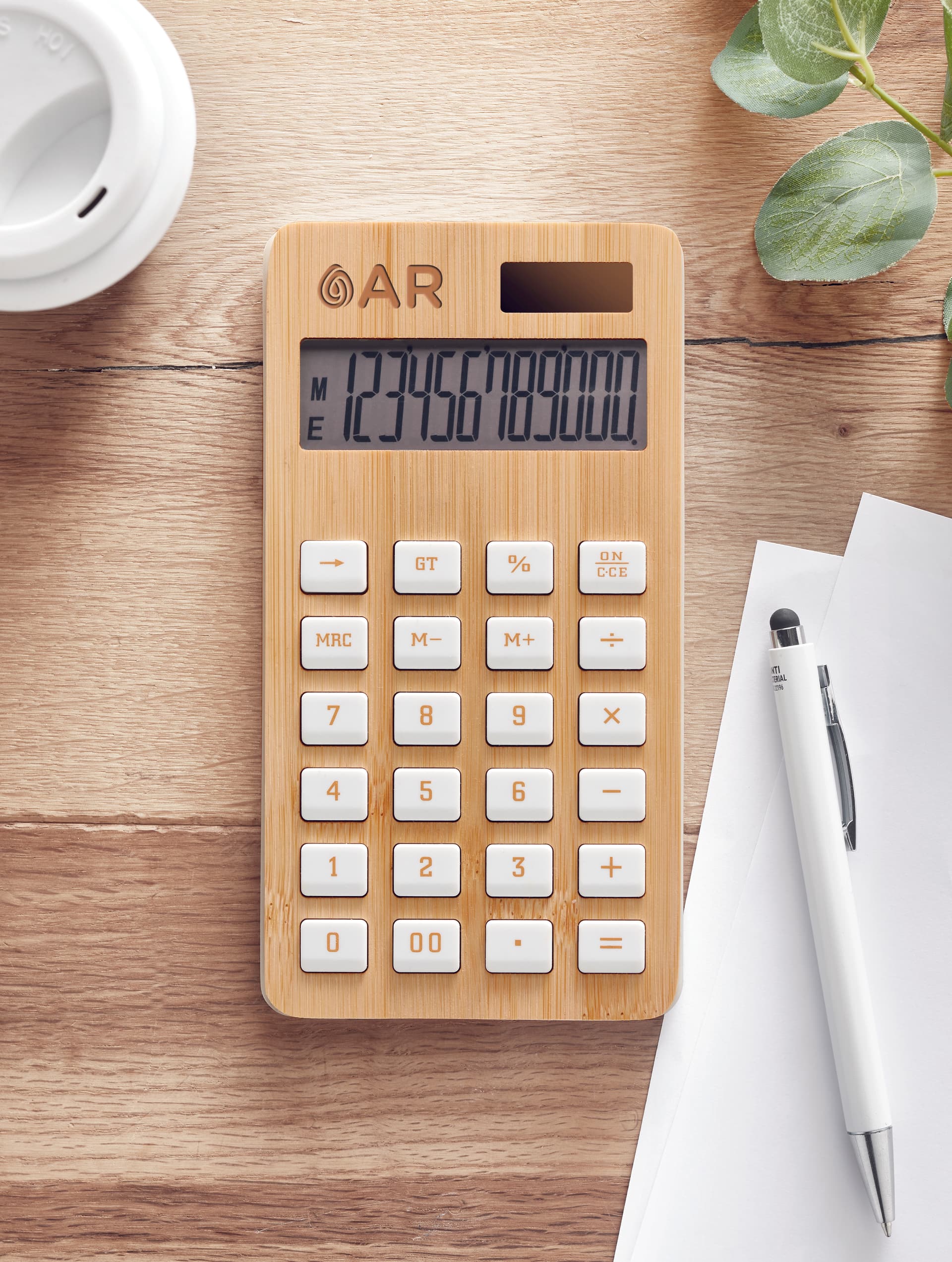 Calcubim 12 digit bamboo calculator 4