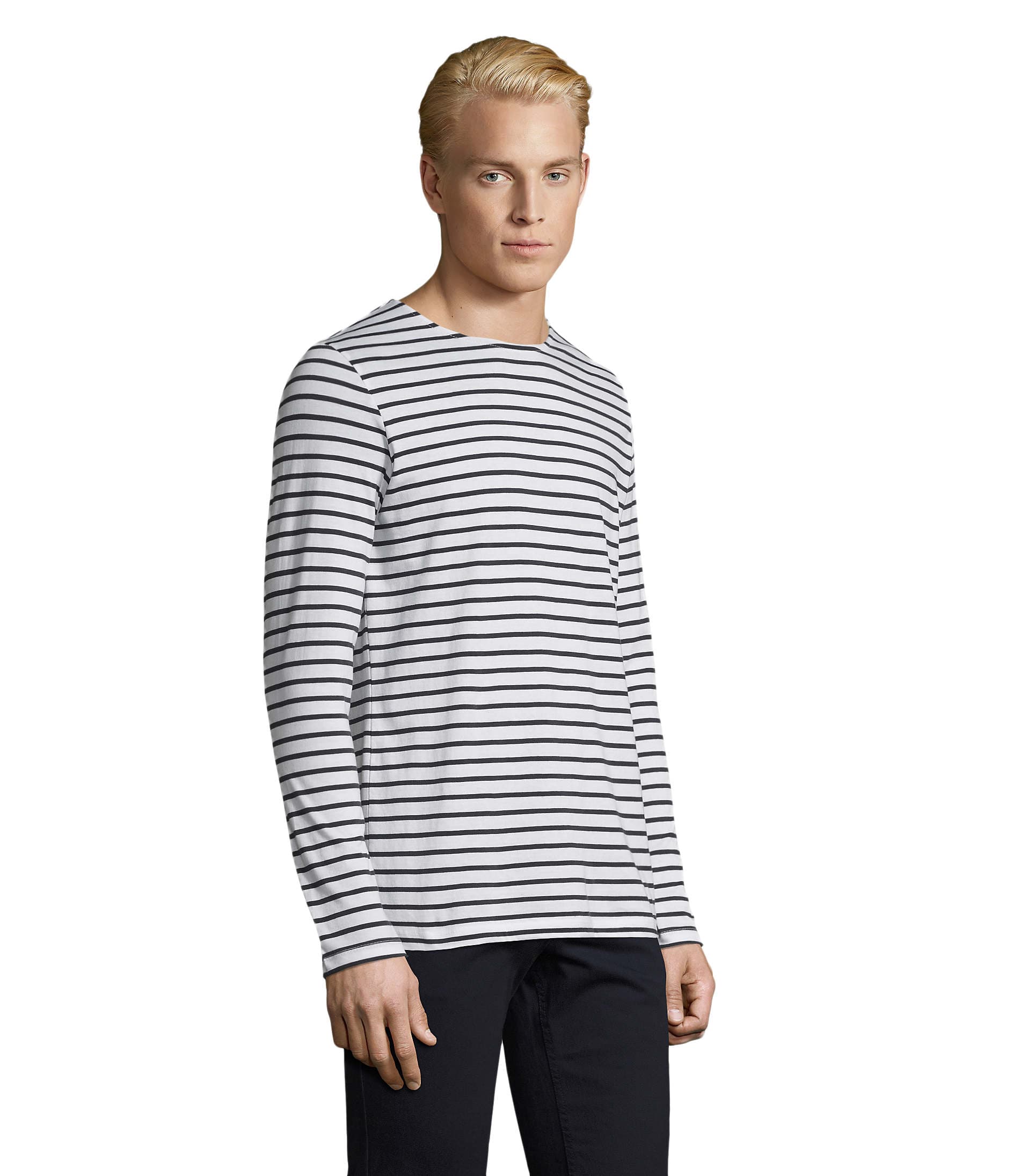 Sol's Marine Men STRIPED T-SHIRT 2