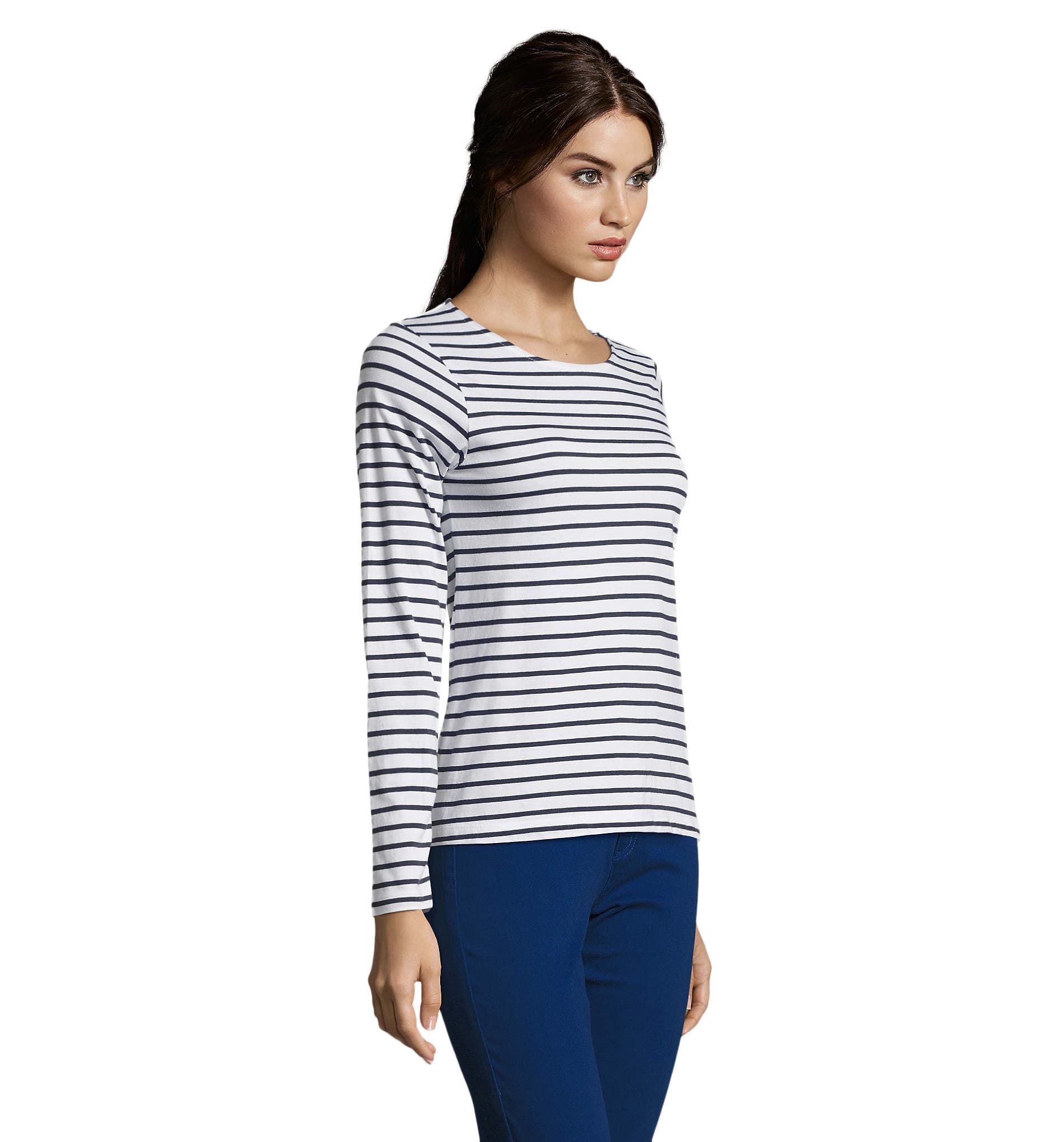 Sol's Marine Women STRIPE T-SHIRT 2