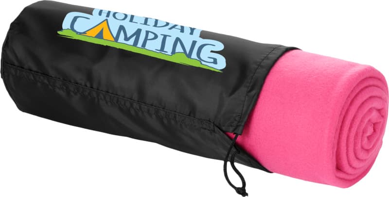 Huggy fleece plaid blanket with carry pouch 150x120 cm 12