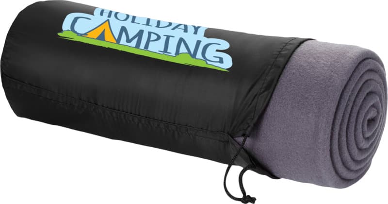 Huggy fleece plaid blanket with carry pouch 150x120 cm 24