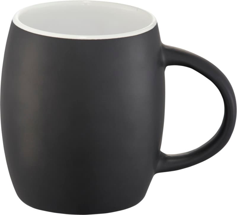 Hearth 400 ml ceramic mug with wooden coaster 2