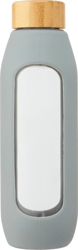 Tidan 600 ml borosilicate glass bottle with silicone grip 15