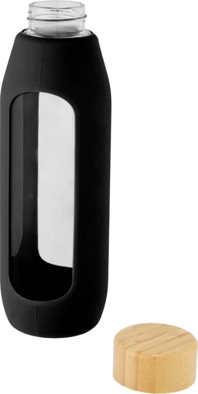 Tidan 600 ml borosilicate glass bottle with silicone grip 23
