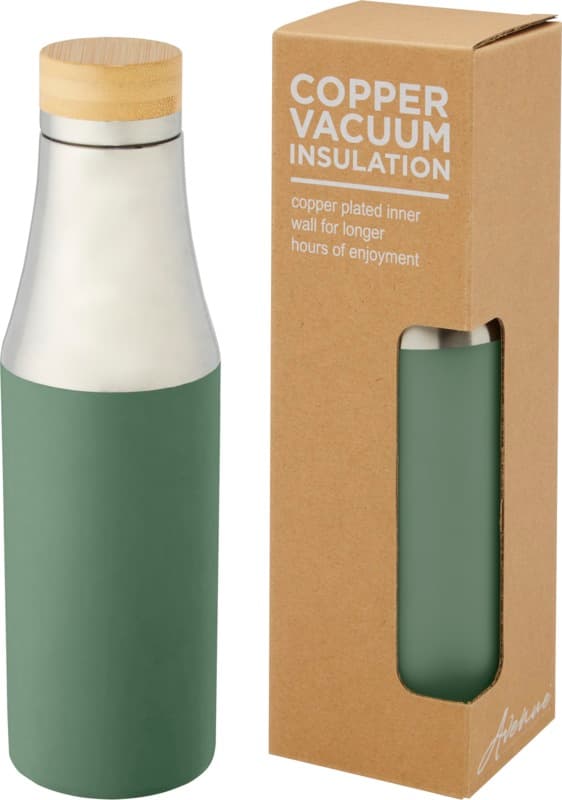 Hulan 540 ml copper vacuum insulated stainless steel bottle with bamboo lid 21