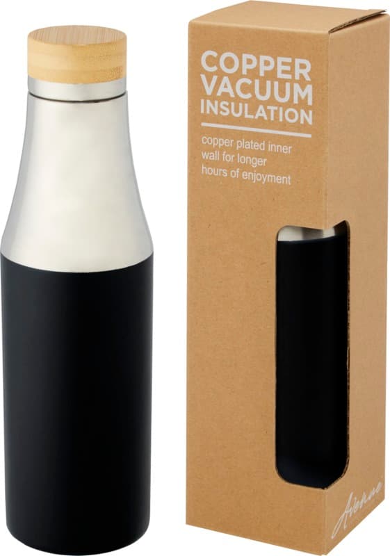 Hulan 540 ml copper vacuum insulated stainless steel bottle with bamboo lid 31