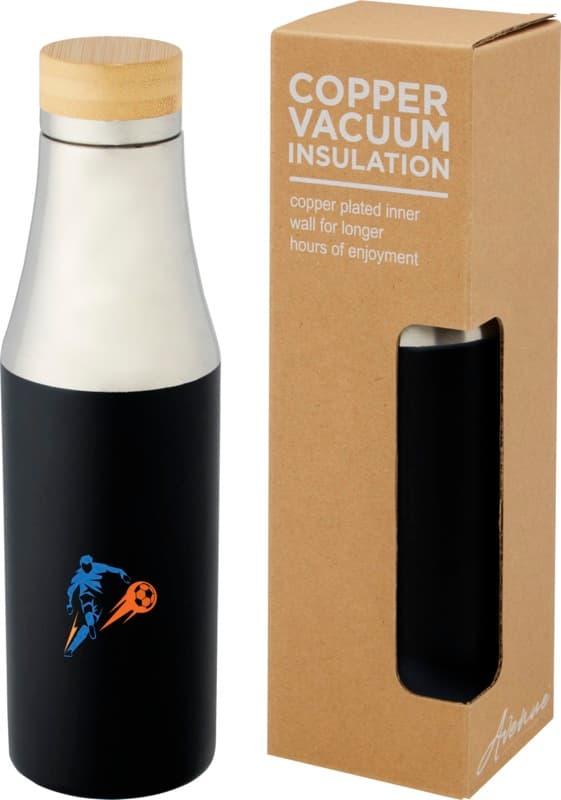 Hulan 540 ml copper vacuum insulated stainless steel bottle with bamboo lid 38