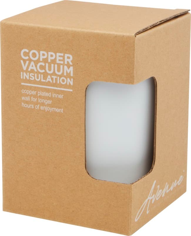 Lagan 330 ml copper vacuum insulated stainless steel tumbler with bamboo lid 7