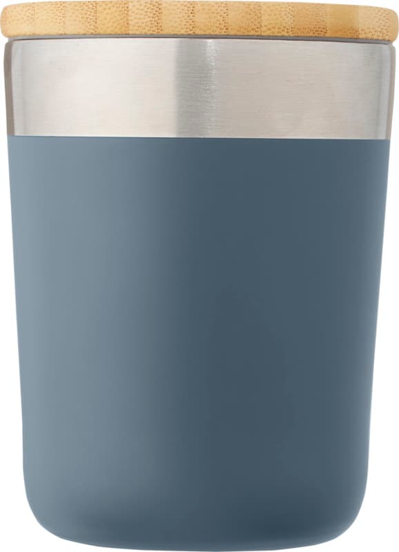 Lagan 330 ml copper vacuum insulated stainless steel tumbler with bamboo lid 12