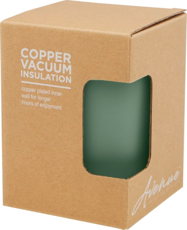 Lagan 330 ml copper vacuum insulated stainless steel tumbler with bamboo lid 26