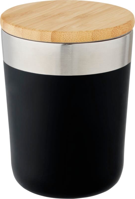 Lagan 330 ml copper vacuum insulated stainless steel tumbler with bamboo lid 32