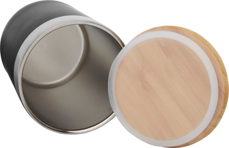 Lagan 330 ml copper vacuum insulated stainless steel tumbler with bamboo lid 33