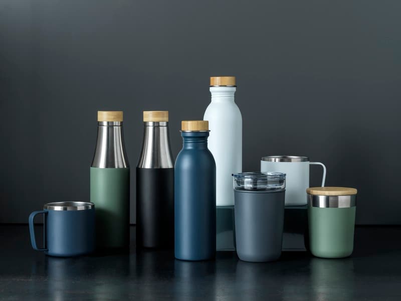 Lagan 330 ml copper vacuum insulated stainless steel tumbler with bamboo lid 34