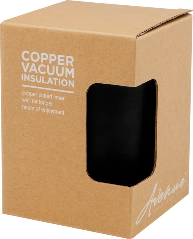 Lagan 330 ml copper vacuum insulated stainless steel tumbler with bamboo lid 36