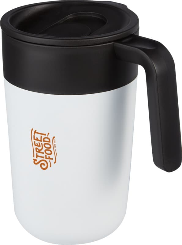 Nordia 400 ml double-wall recycled mug 6