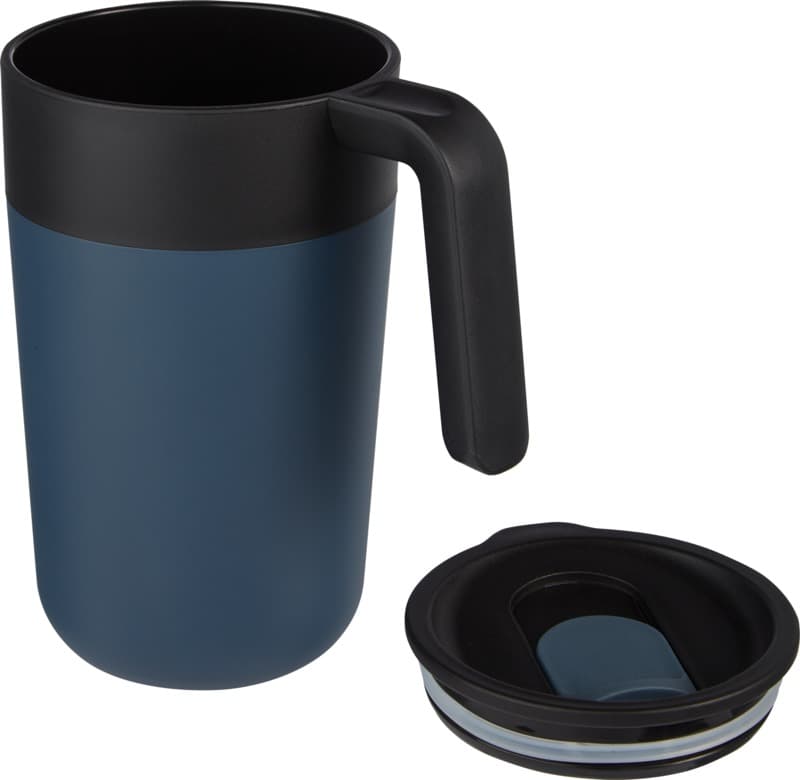 Nordia 400 ml double-wall recycled mug 9