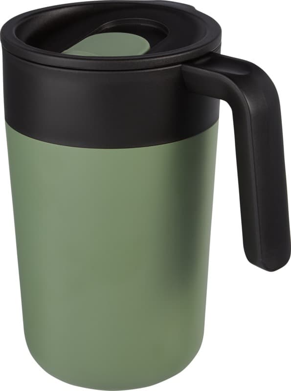 Nordia 400 ml double-wall recycled mug 13