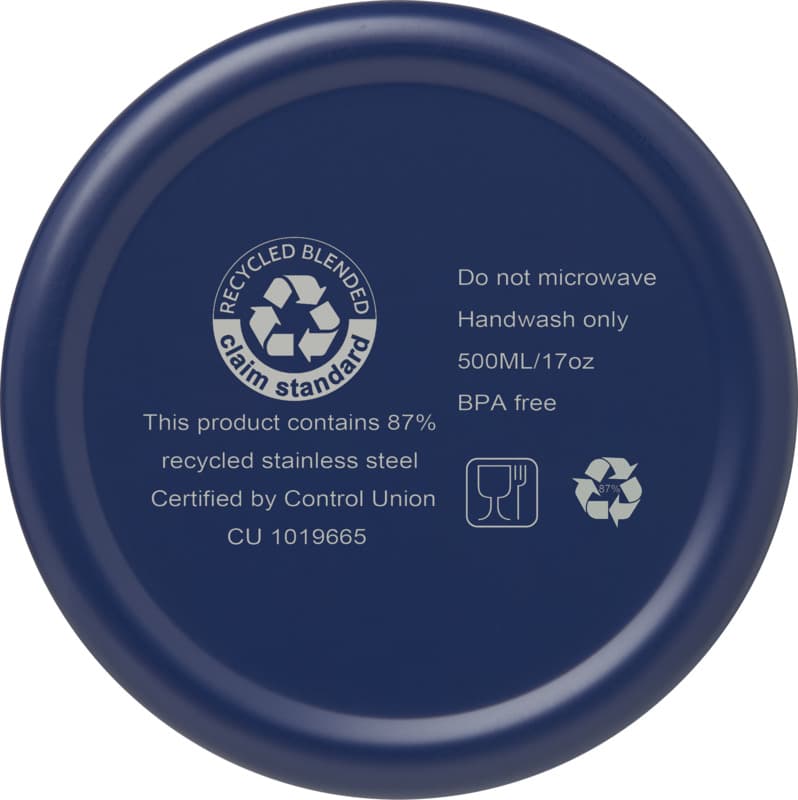 Vasa 500 ml RCS certified recycled stainless steel copper vacuum insulated bottle 25