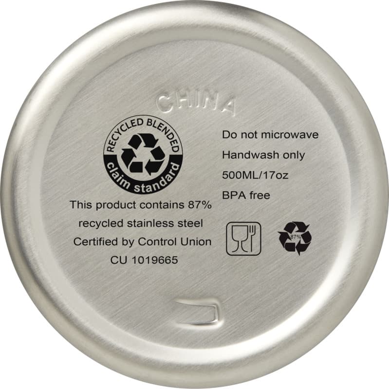 Vasa 500 ml RCS certified recycled stainless steel copper vacuum insulated bottle 39