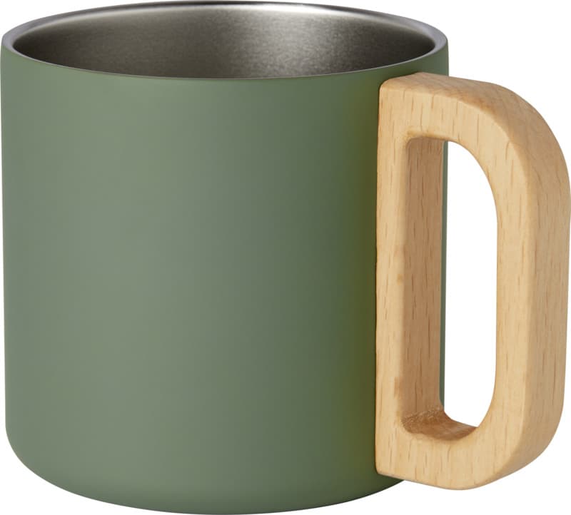 Bjorn 360 ml RCS certified recycled stainless steel mug with copper vacuum insulation 18