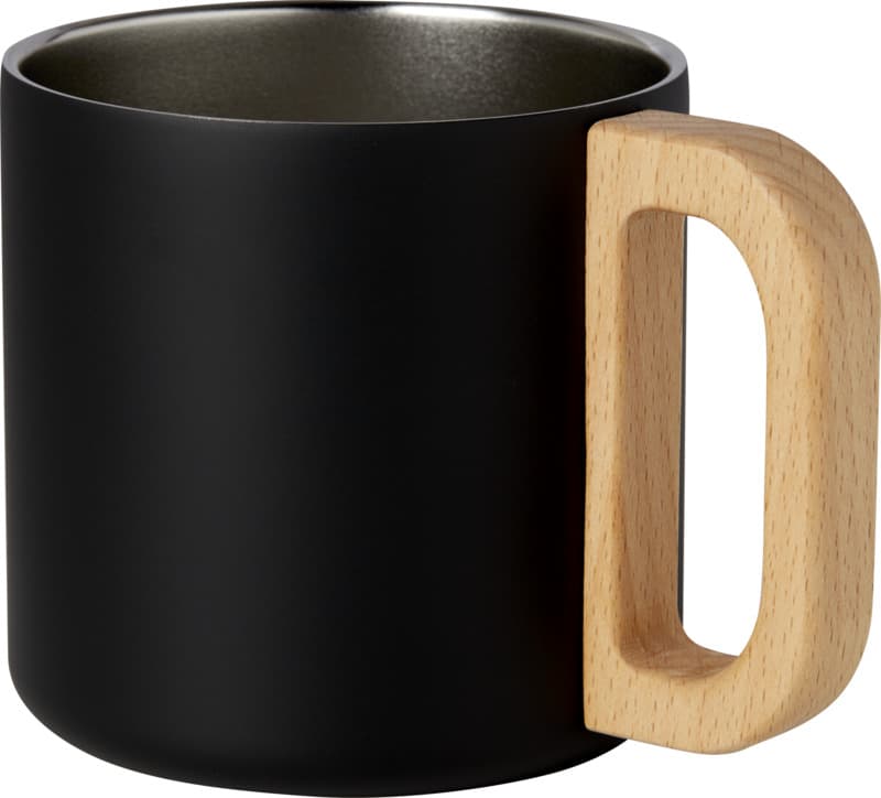 Bjorn 360 ml RCS certified recycled stainless steel mug with copper vacuum insulation 25