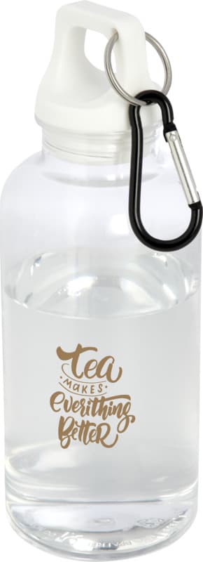 Oregon 400 ml RCS certified recycled plastic water bottle with carabiner 6