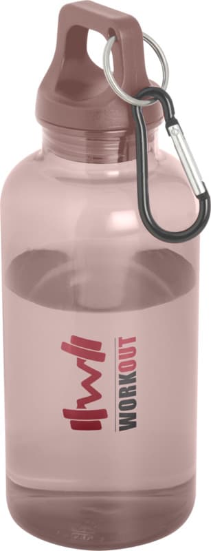 Oregon 400 ml RCS certified recycled plastic water bottle with carabiner 33