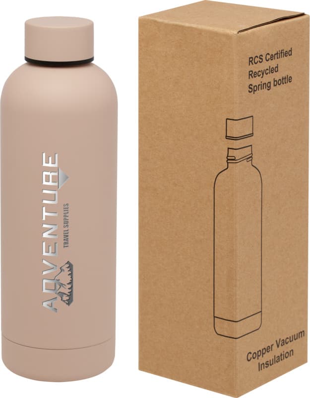 Spring 500 ml RCS certified recycled stainless steel copper vacuum insulated bottle 16