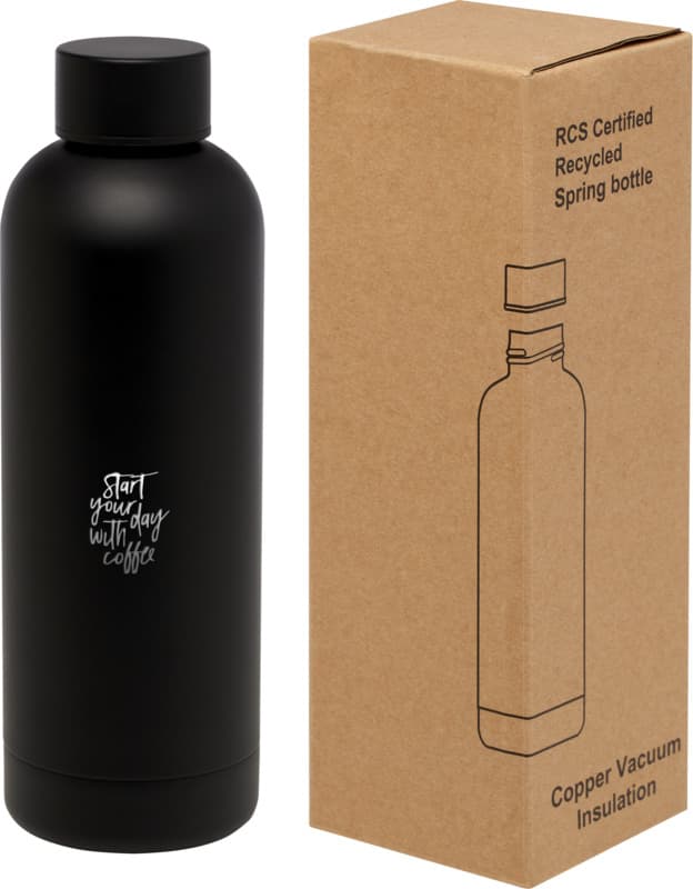 Spring 500 ml RCS certified recycled stainless steel copper vacuum insulated bottle 40
