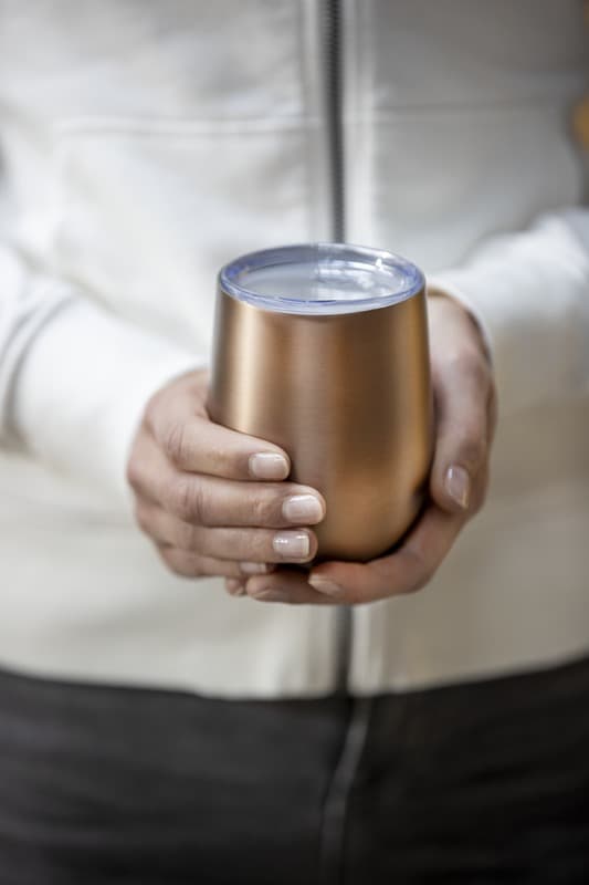 Corzo 350 ml RCS certified recycled stainless steel copper vacuum insulated cup 24