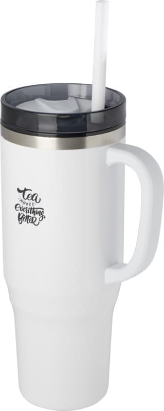 Melbourne 1200 ml RCS certified insulated tumbler with straw 8