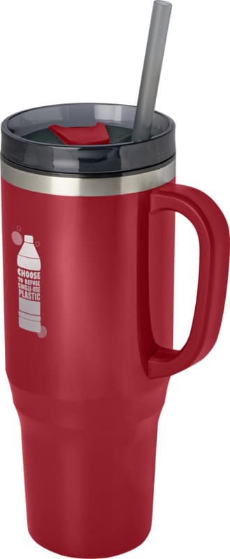 Melbourne 1200 ml RCS certified insulated tumbler with straw 16