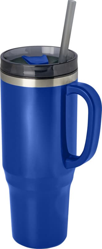 Melbourne 1200 ml RCS certified insulated tumbler with straw 25