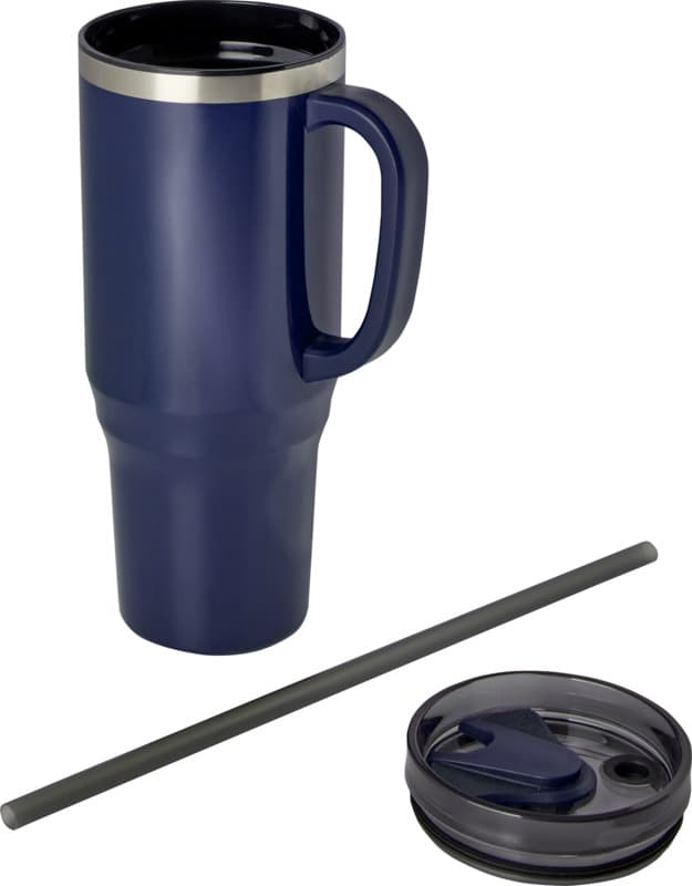 Melbourne 1200 ml RCS certified insulated tumbler with straw 35