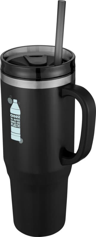 Melbourne 1200 ml RCS certified insulated tumbler with straw 65