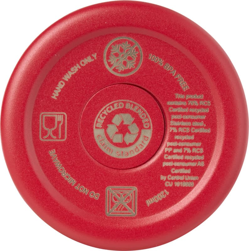 Sydney 1200 ml double wall RCS certified copper vacuum insulated tumbler with straw 12