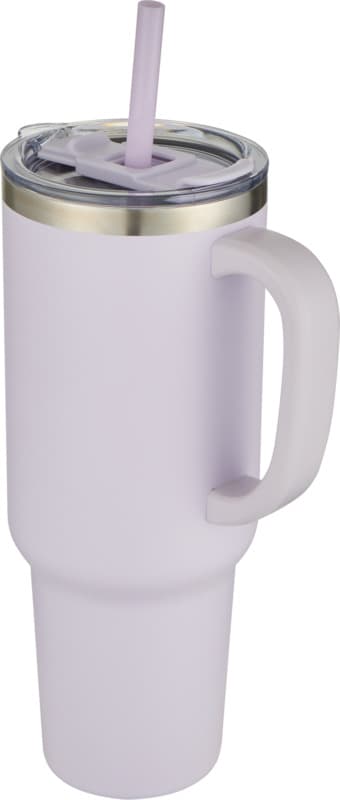 Sydney 1200 ml double wall RCS certified copper vacuum insulated tumbler with straw 17