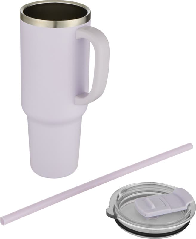 Sydney 1200 ml double wall RCS certified copper vacuum insulated tumbler with straw 19