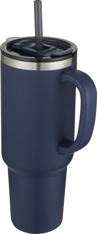 Sydney 1200 ml double wall RCS certified copper vacuum insulated tumbler with straw 25