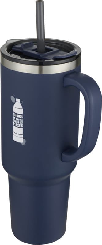 Sydney 1200 ml double wall RCS certified copper vacuum insulated tumbler with straw 32