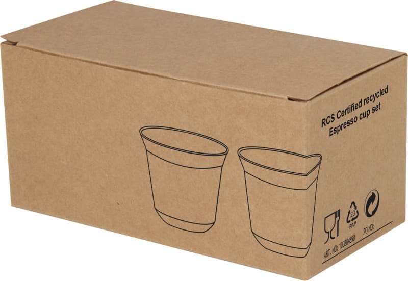 Duo 80 ml RCS certified stainless steel espresso cup set  11