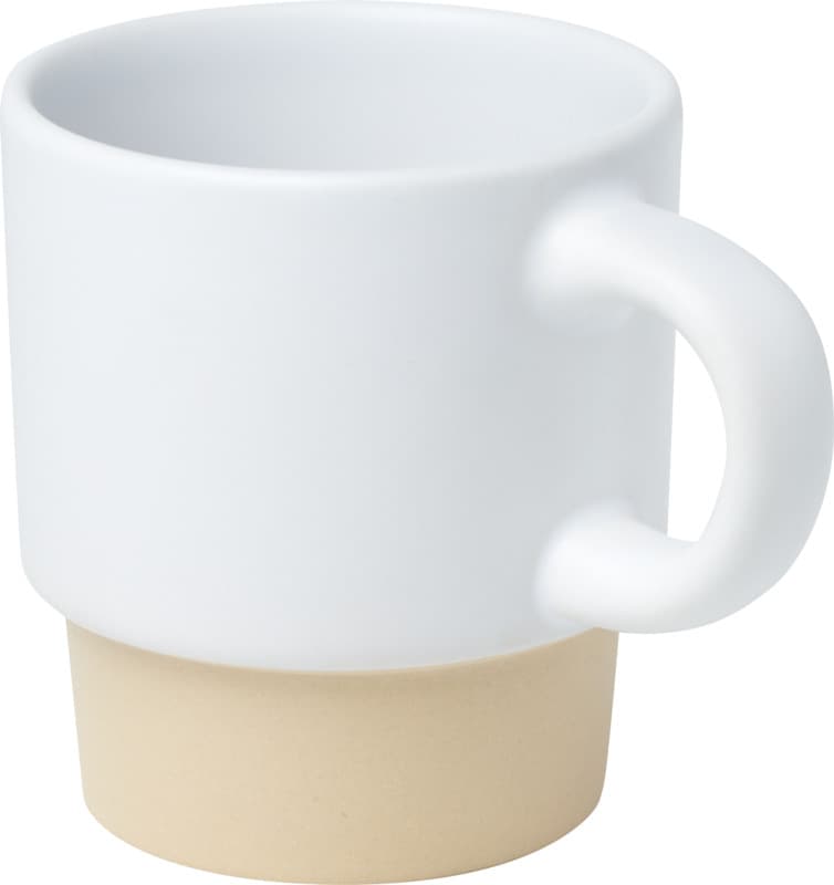 Olympia 130 ml stackable expresso cup with clay bottom 1