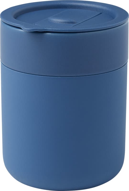 Java 330 ml ceramic tumbler with silicone wrap and plastic lid 8