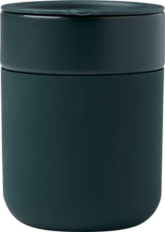 Java 330 ml ceramic tumbler with silicone wrap and plastic lid 16