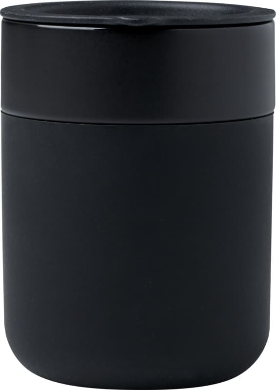 Java 330 ml ceramic tumbler with silicone wrap and plastic lid 23