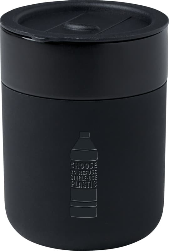 Java 330 ml ceramic tumbler with silicone wrap and plastic lid 28