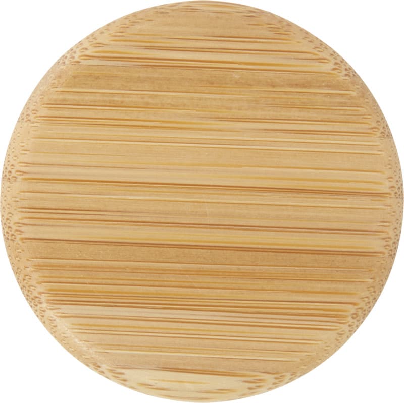 Lume 500 ml matte soda lime glass bottle with bamboo lid   9