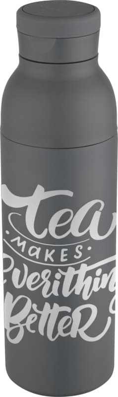 Illuminate 650 ml RCS recycled stainlesss steel double wall insulated water bottle 35