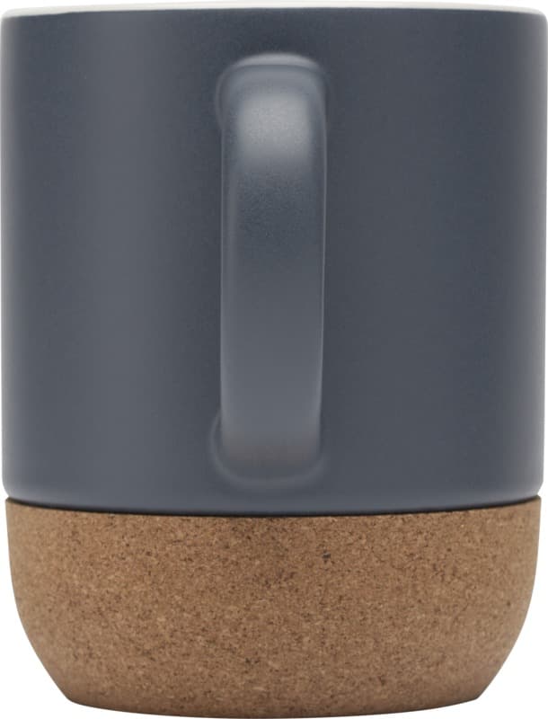 Billie 300 ml ceramic mug with cork details and matt finish 13